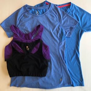 Old Navy Sports Bra & Shirt Workout Lot Activewear